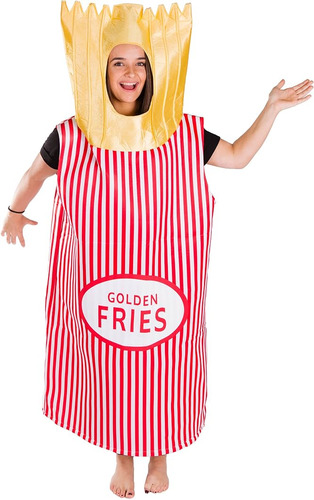 Dress Disfraz Comida Rapida Para Adultos Talla Unica