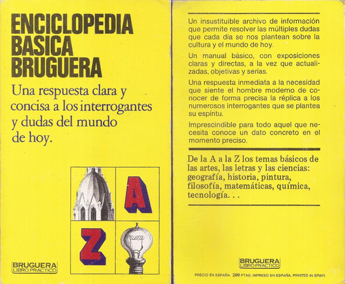 Diccionario Enciclopedia Basica De La A La Z  Bruguera 