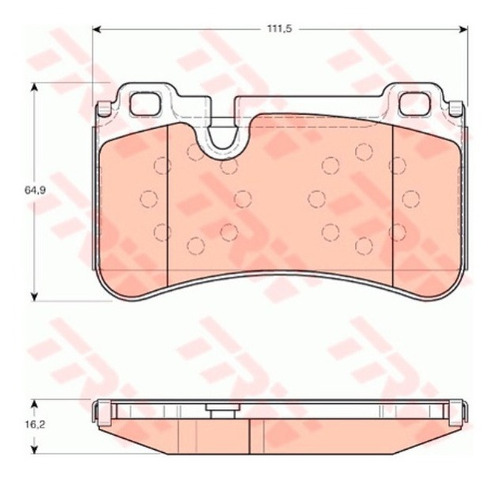 Pastilhas De Freio Tras. Mercedes Cls 63 2006-2011 C219