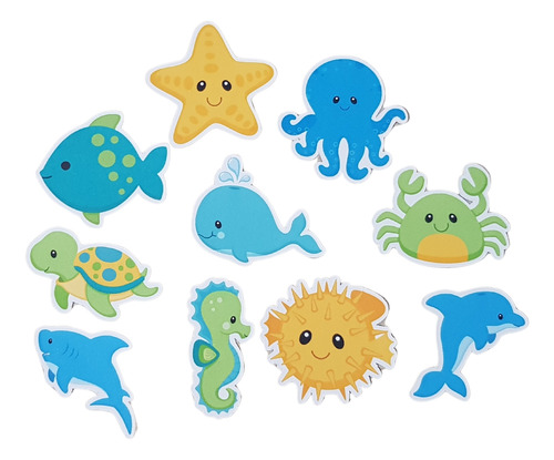 100 Recortes Apliques Fundo Do Mar Menino