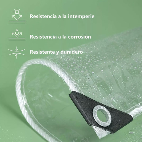 Cortina De Lluvia Al Aire Libre De Pvc Transparente 2*3m