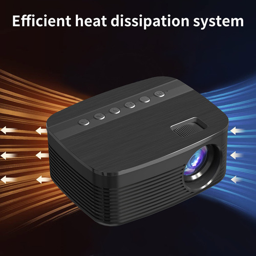 Un Mini Proyector Led Hd Portátil Para El Hogar De 100 Pulga