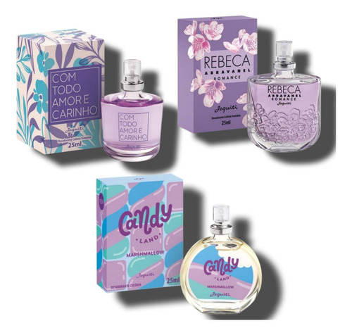 Kit Com Três Perfumes Femininos De 25ml Cada - Jequiti 