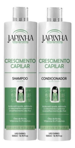 Kit Japinha Shampoo -condicionador Crescimento Capilar 500ml