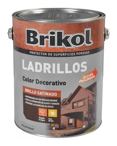 Brikol Ladrillos Recubrimiento Impermeabilizante X 4 Lt.
