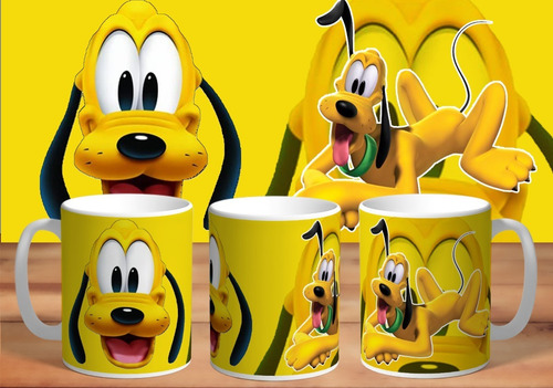 Taza De Plastico Pluto Personajes De Disney