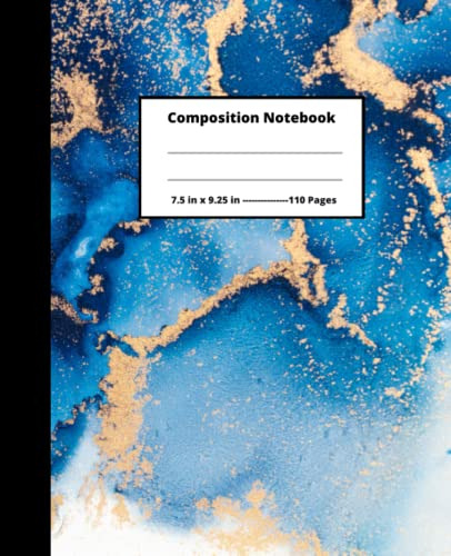 Book : Composition Notebook Wide Ruled Notebook For School,