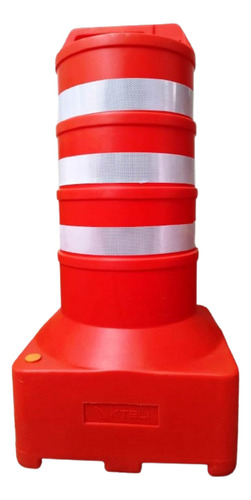 Kit 3 Cone Barril Trânsito Conão Base Quadrada Canalizador