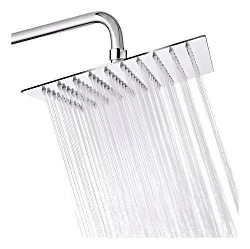 Regadera Ducha 12'' Alta Presión Con Boquillas Silicona