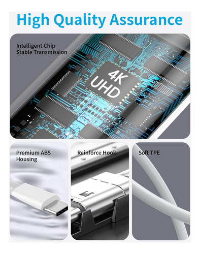 Adaptador Usb C Para Hdmi Esbeecables 4k Uhd Com 100w Pd Iph