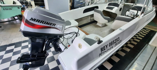 Imagen 2 de 9 de Lancha Rina 510 Náutica Delfín Mariner 60hp 2t Mod 2018