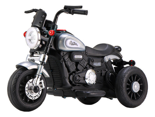 Mini Moto Elétrica Halei Cinza Prata 6v Zippy Toys Motinha Infantil