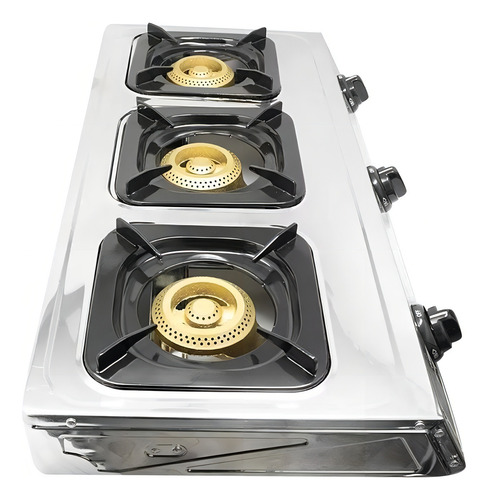 Estufa De Mesa Ecocina De 3 Quemadores Con Chispero