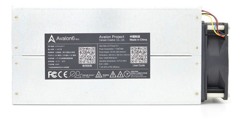 Mineradora Criptomoeda Avalon 6 3,5 Th/s Sha256 Bitcoin