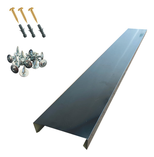 Kit Rufo Pingadeira Preto P/ Muro Com 10 Cm 4 Pçs X 2 Metros