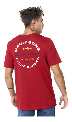 Polera Maui And Sons Talla M Rojo Ml22 Nuevo 2023