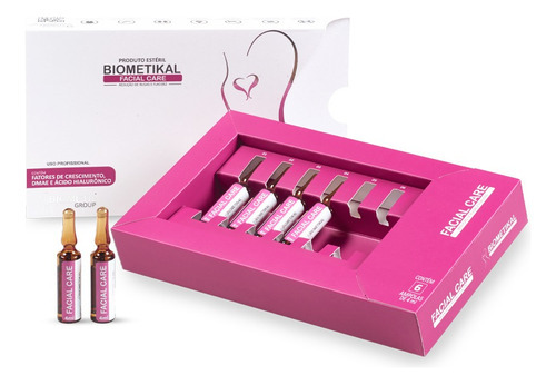 Biometikal Facial Care 6 Ampolas De 4ml P/ Rejuvenescimento Tipo De Pele Todo Tipo De Pele