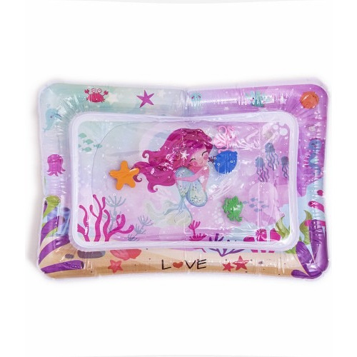 Alfombra Sensorial Love Inflable Con Aire Y Agua Bebes