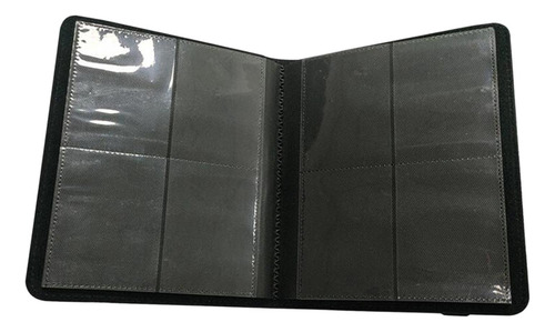 Fichário De Cartão De Negociação 4 Bolso Coleção Preto