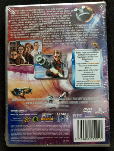 Dvd Mini Espías 3-d: Game Over - Spy Kids - Robert Rodriguez