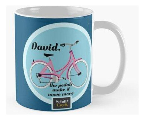 Taza Bicicleta Rosada De Schitt's Creek David Calidad Premiu