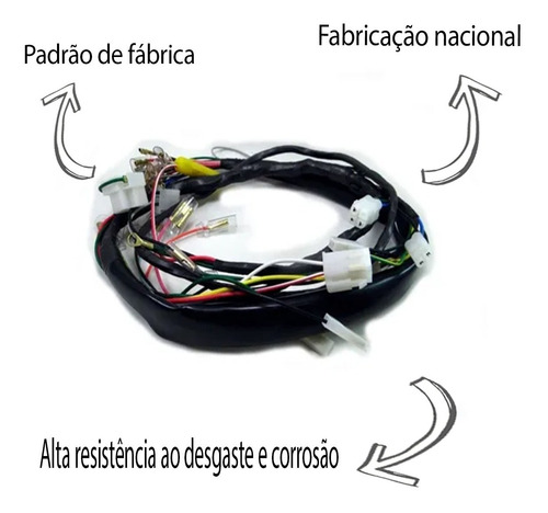 Imagem 2 de 3 de Chicote Principal Cg125 Titan125 95 A 99 Ignitec Novo