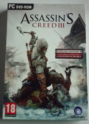 Assassin's Creed 3-- Nuevo Sellado Físico Pc Original