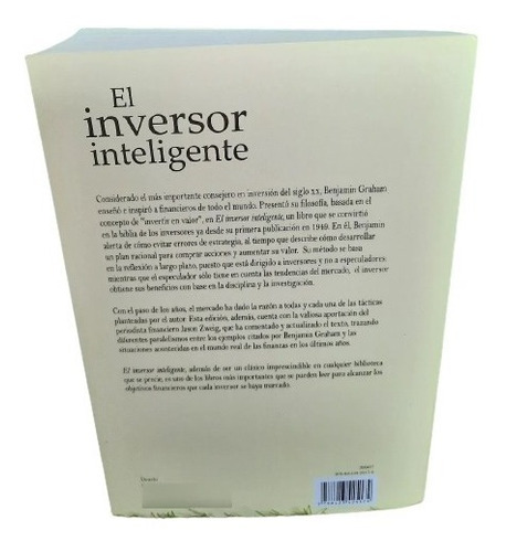 Imagen 3 de 3 de El Inversor Inteligente Libro Fisico Nuevo