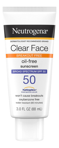 Loção Líquida Facial Transparente Protetor Solar Neutrogena