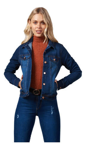 Campera Jean Cenitho Clásico Azul Mujer 