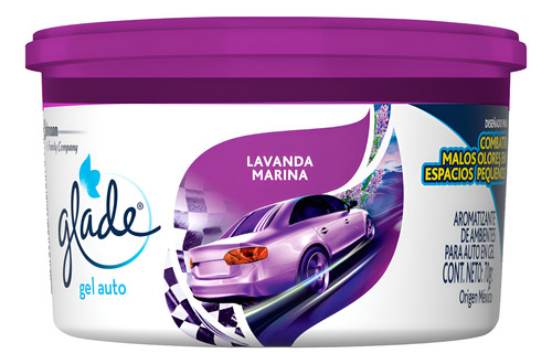 Desodorante Ambiente Glade Mini Gel Lavanda 70 Grs X 6 Unid