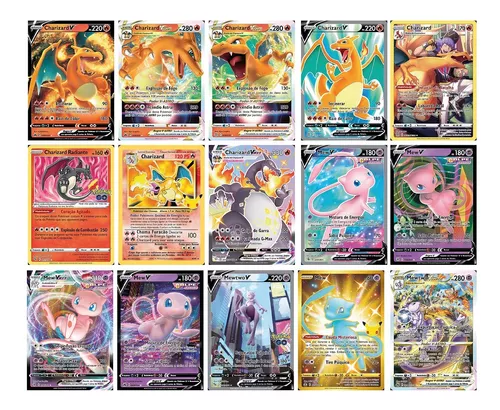 Carta Pokemon Mew V Ultra Rara Original Copag + 100 Cartas