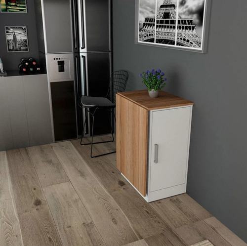 Imagen 6 de 10 de Armario Auxiliar Con Mesa Barra Plegable Desayunador LG