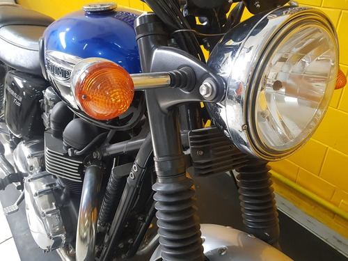 Triumph Bonneville T100 Azul - 2015 - Km 20.000 947234344