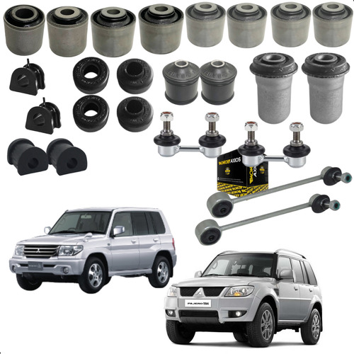Suspensão Pajero Tr4 / Io Kit 20 Buchas Diant/tras+4 Bieleta