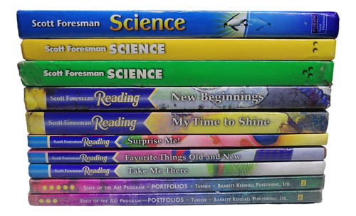 Paquete 10 Libros Scott Foresman Science, Reading Portfolios (Usado)