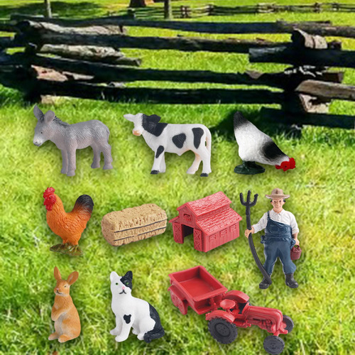 Farm Figures Farmer Vehicle Toy Truck 10 Unidades Estilo B