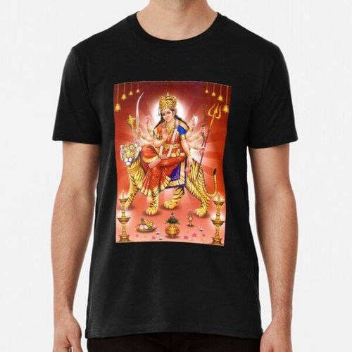 Remera Diosa Durga Hindu Yoga Hinduismo Algodon Premium