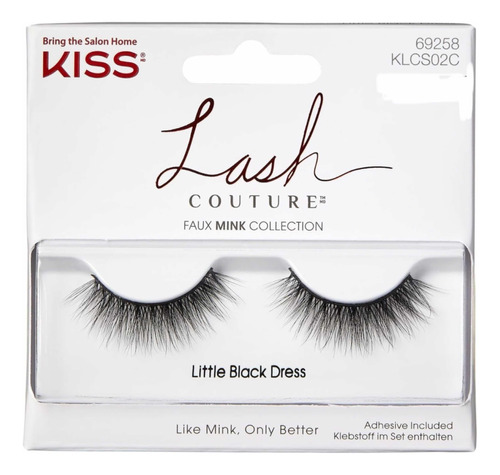 Kiss Lash Couture Faux Mink Colection Pestana Postiza Un Jgo