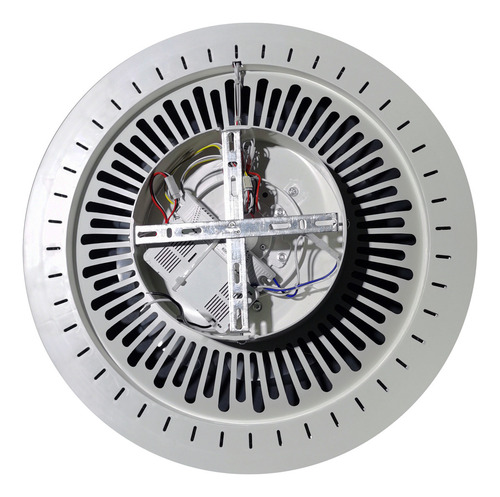 Ventilador De Techo Con Lampara 3 Modos De Luz 6 Velocidades 49 Cm 60 Hz Acabado Cristalino Opalinas Plástico 7