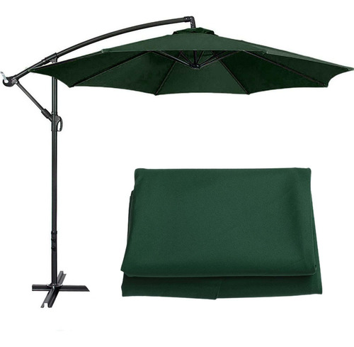 Al Aire Libre Toldo Mesa 2,7 M 6 Costillas Verde Oscuro
