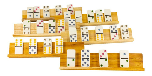 Domino 6 Soportes O Bases Para Fichas De Domino