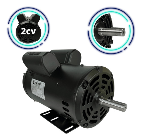 Motor Elétrico De Compressor 10 Pés 2cv Alta Rotação 110-220