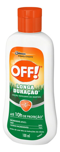 Repelente Loção Off! Active Longa Duração Squeeze 100ml