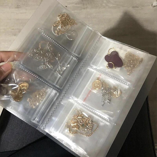 Bolsa De Almacenamiento De Joyas Sfs Libro Transparente Anti