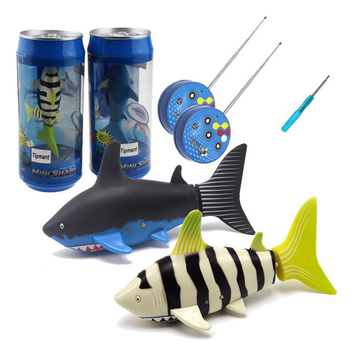 Tipmant Mini Rc Fish Shark Toys Control Remoto Barco Pet De