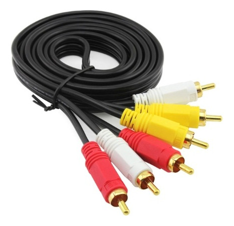 Cable Rca, Macho A 3rca, Cable Av De Audio Y Vídeo