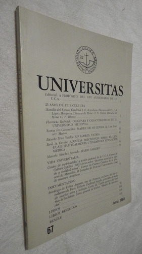 Revista Universitas - Nro 67 - Junio 1983 
