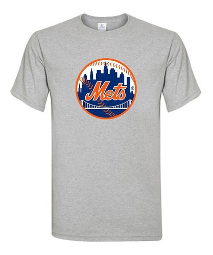 ¡oferta! Polera Gris Talla 10, Mets New York Mlb