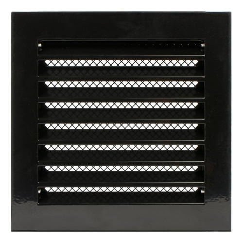 Cubierta De Ventilación Negra De 8 X 8 Pulgadas, Acero Galva